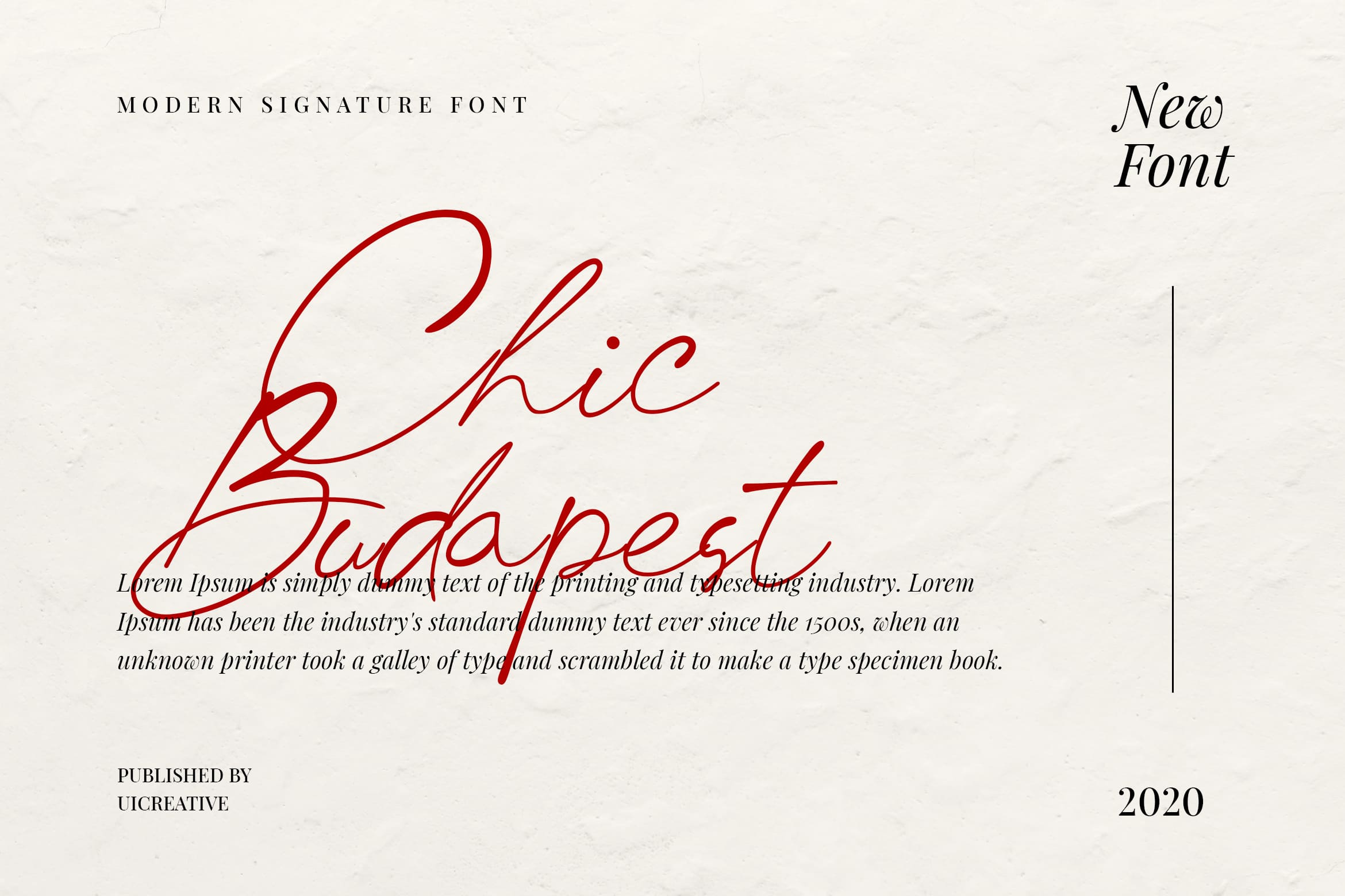 Chic Budapest Regular Font preview